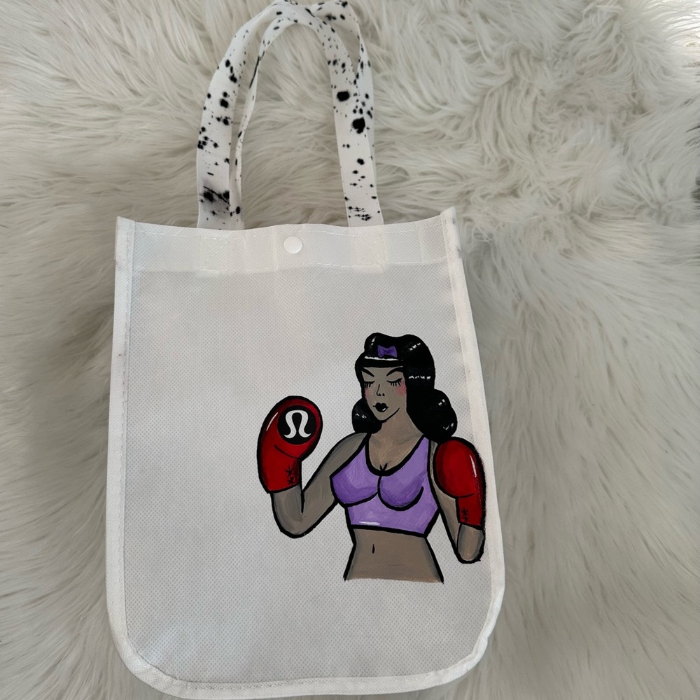 Custom Painted Boxer Lululemon Small Bag